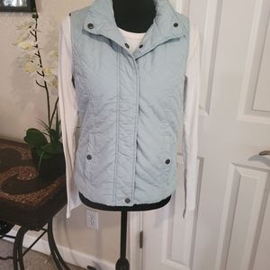 SOLD Powder Blue Nine West Quilted Puffer Vest Small